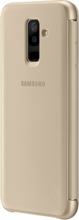 Чехол Samsung Wallet Cover для Samsung Galaxy A6 Plus (2018) A605 EF-WA605CFEGRU золотой
