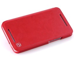 Чехол HOCO Leather Case Crystal для HTC One Max Red