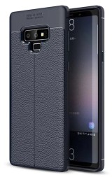 Накладка силиконовая для Samsung Galaxy Note 9 N960 под кожу синяя
