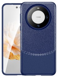 Накладка силиконовая для Huawei Mate 60 Pro под кожу синяя