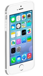 Бампер Deppa Slim для iPhone 5/5S/SE White/Grey