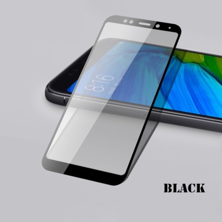 Защитное стекло для Xiaomi Redmi 5 полноэкранное черное 5D