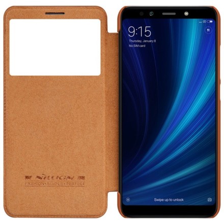 Чехол Nillkin Qin Leather Case для Xiaomi Mi A2 / Mi 6X Brown (коричневый)