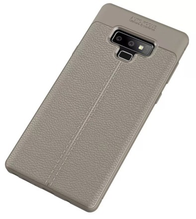 Накладка силиконовая для Samsung Galaxy Note 9 N960 под кожу серая