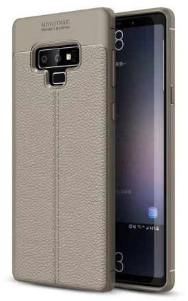 Накладка силиконовая для Samsung Galaxy Note 9 N960 под кожу серая