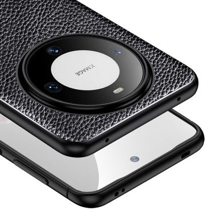 Накладка силиконовая для Huawei Mate 60 под кожу чёрная