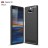 Накладка силиконовая для Sony Xperia 20 карбон сталь черная