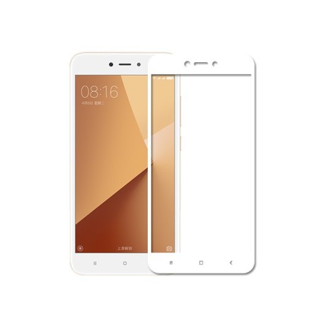 Защитное стекло для Xiaomi Redmi 5A полноэкранное белое