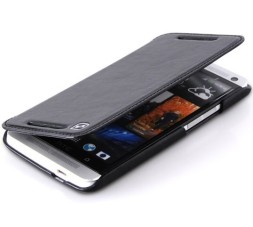 Чехол HOCO Leather Case Crystal для HTC One mini Black