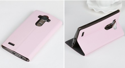 Чехол Usams Muge Series Window View для LG G4 Pink
