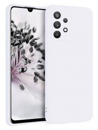 Накладка силиконовая Silicone Cover для Samsung Galaxy A13 4G A135 белая