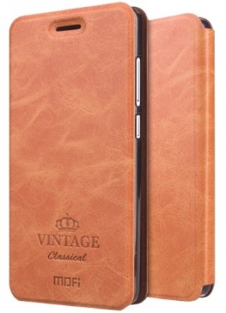 Чехол Mofi Vintage Classical для Xiaomi Redmi Note 5 / Note 5 Pro коричневый