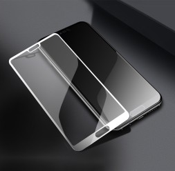 Защитное стекло для Huawei Honor 10 полноэкранное белое 5D