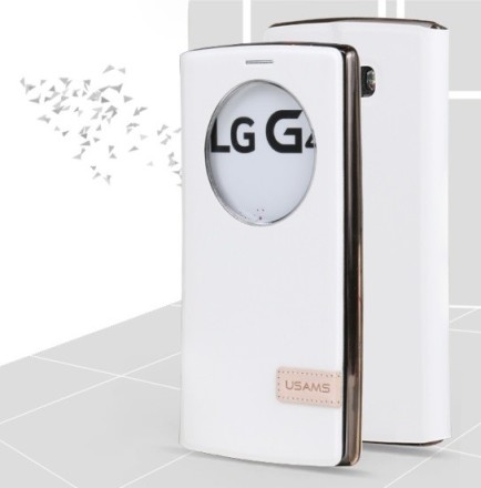 Чехол Usams Muge Series Window View для LG G4 White