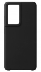 Накладка силиконовая Silicone Cover для Samsung Galaxy S21 Ultra G998 чёрная
