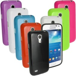 Накладка силиконовая для Samsung Galaxy S4 mini i9190 голубая