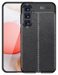 Накладка силиконовая для Samsung Galaxy S23 FE S711 под кожу чёрная