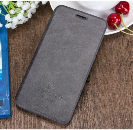 Чехол Mofi Vintage Classical для Xiaomi Redmi Note 5 / Note 5 Pro серый