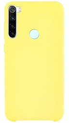 Накладка силиконовая Silicone Cover для Xiaomi Redmi Note 8T желтая