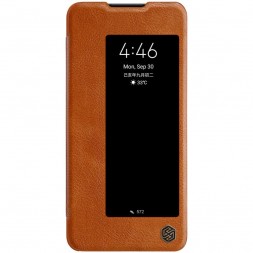 Чехол Nillkin Qin Leather Case для Huawei Mate 30 коричневый