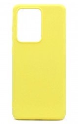Накладка силиконовая Silicone Cover для Samsung Galaxy S20 Ultra G988 жёлтая