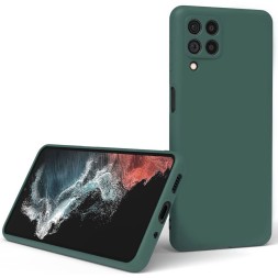 Накладка силиконовая Silicone Cover для Samsung Galaxy M53 5G M536 тёмно-зеленая