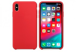 Накладка силиконовая для Apple iPhone XS красная