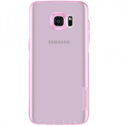 Накладка силиконовая Nillkin Nature TPU Case для Samsung Galaxy S7 Edge G935 прозрачно-розовая