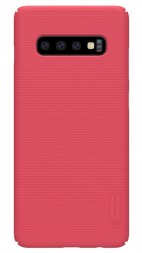 Накладка пластиковая Nillkin Frosted Shield для Samsung Galaxy S10 Plus G975 красная