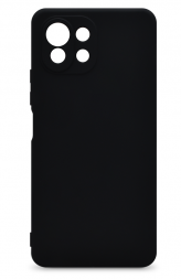 Накладка силиконовая Silicone Cover для Xiaomi Mi 11 Lite чёрная