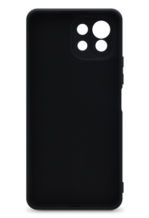 Накладка силиконовая Silicone Cover для Xiaomi Mi 11 Lite / Xiaomi 11 Lite 5G NE чёрная