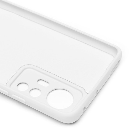 Накладка силиконовая Silicone Cover для Xiaomi 12 Lite белая