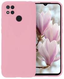 Накладка силиконовая Silicone Cover для Xiaomi Redmi 9C / Xiaomi Redmi 10A розовая