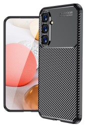 Накладка силиконовая для Samsung Galaxy S23 FE S711 под карбон чёрная