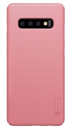 Накладка пластиковая Nillkin Frosted Shield для Samsung Galaxy S10 Plus G975 розовая