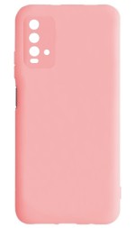 Накладка силиконовая Silicone Cover для Xiaomi Redmi 9T розовая