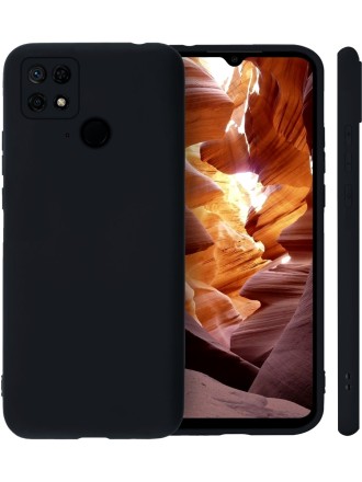 Накладка силиконовая Silicone Cover для Xiaomi Redmi 10C / Poco C40 чёрная