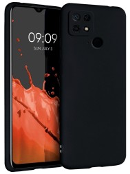 Накладка силиконовая Silicone Cover для Xiaomi Redmi 10C чёрная