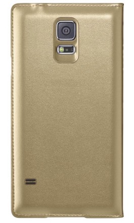 Чехол-книжка Flip Case S-View для Samsung Galaxy S5 G900 золотой