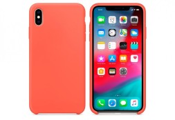 Накладка силиконовая для Apple iPhone XS оранжевая