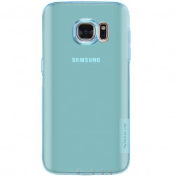 Накладка силиконовая Nillkin Nature TPU Case для Samsung Galaxy S7 G930 прозрачно-голубая