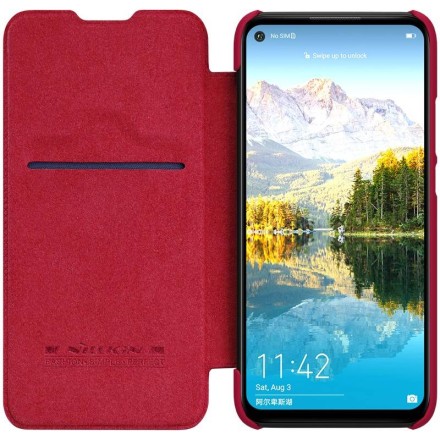 Чехол-книжка Nillkin Qin Leather Case для Huawei Mate 30 Lite / Huawei Nova 5i Pro красный