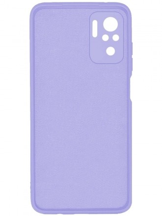 Накладка силиконовая Silicone Cover для Xiaomi Redmi Note 10 / Xiaomi Redmi Note 10S / Poco M5s сиреневая