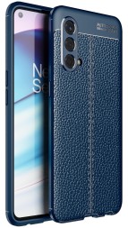 Накладка силиконовая для OnePlus Nord CE 5G под кожу синяя