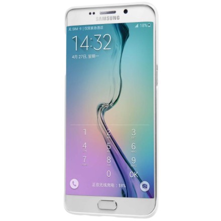 Накладка пластиковая Nillkin Frosted Shield для Samsung Galaxy S6 Edge+ G928 белая