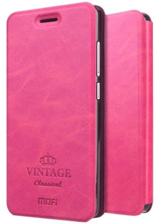 Чехол-книжка Mofi Vintage Classical для Xiaomi Redmi Note 4 розовый