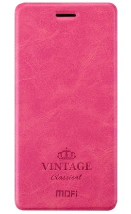 Чехол-книжка Mofi Vintage Classical для Xiaomi Redmi Note 4 розовый