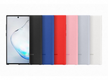 Накладка силиконовая Samsung Silicon Cover для Samsung Galaxy Note 10 Plus SM-N975 EF-PN975TSEGRU серая