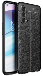 Накладка силиконовая для OnePlus Nord CE 5G под кожу чёрная