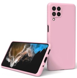 Накладка силиконовая Silicone Cover для Samsung Galaxy M53 5G M536 розовая